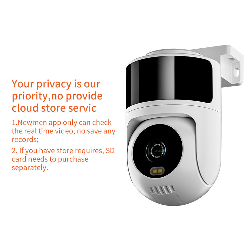 NEWMEN Smart Protection Camera with Two-Way Audio, Waterproof, Night Vision & Remote Alerts